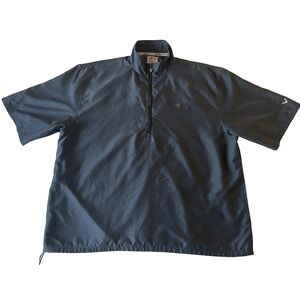 Callaway Men's Blue 1/4 Zip Short Sleeve Golf Pullover‎ Jacket Size XL